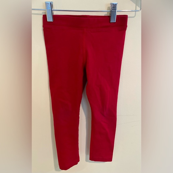 Size 4 Primary leggings in cherry red. EUC - Picture 1 of 3
